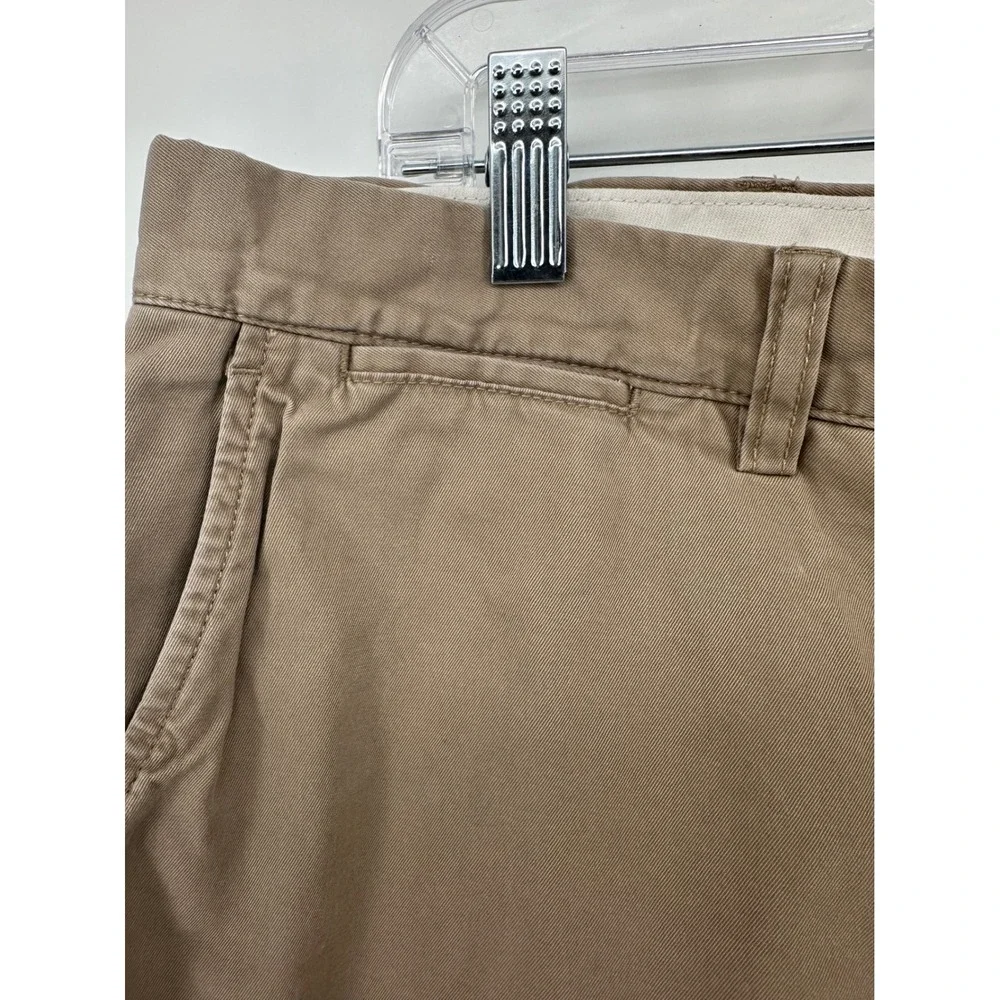 Polo Ralph Lauren Mens Tan Khaki Chino Shorts Size 40 Cotton Classic Fit Pony